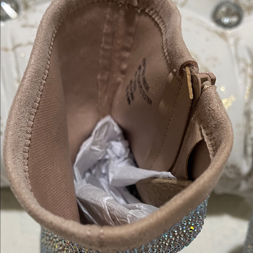 Torrid Glittering Silver Heeled Boots - Picture 6 of 10